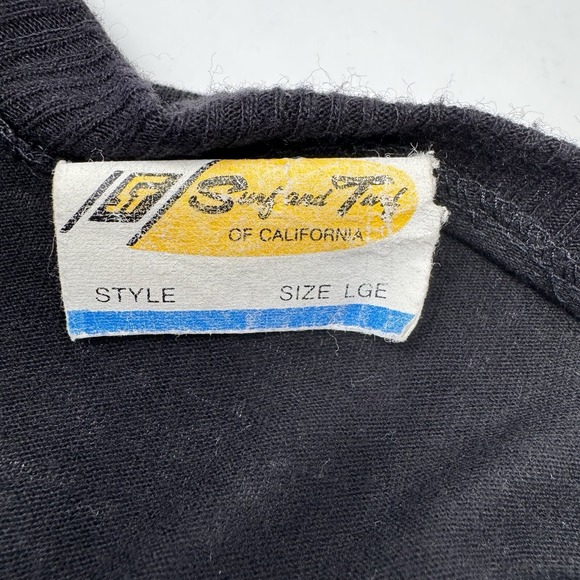 Surf & Turf Of California Women's Sweater Black Cardigan Button Up 3/4 Sleeves L - Picture 7 of 7